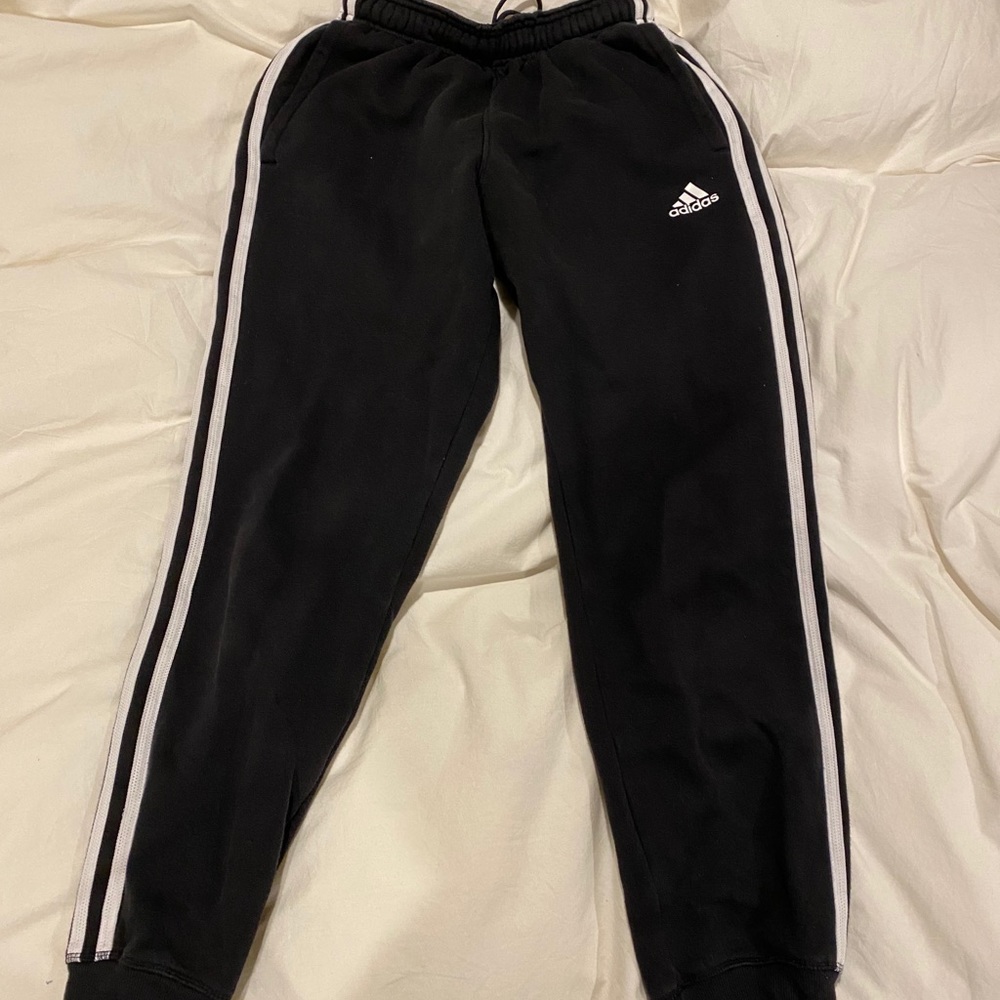 Adidas small black joggers